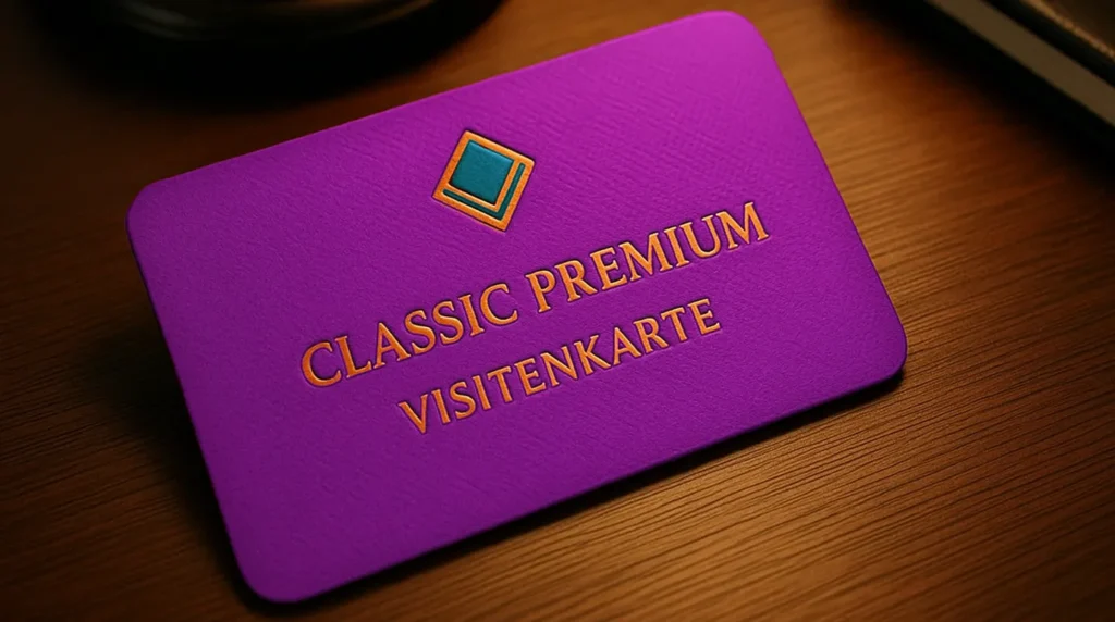 Klasische Premium Visitenkarten Vorschau