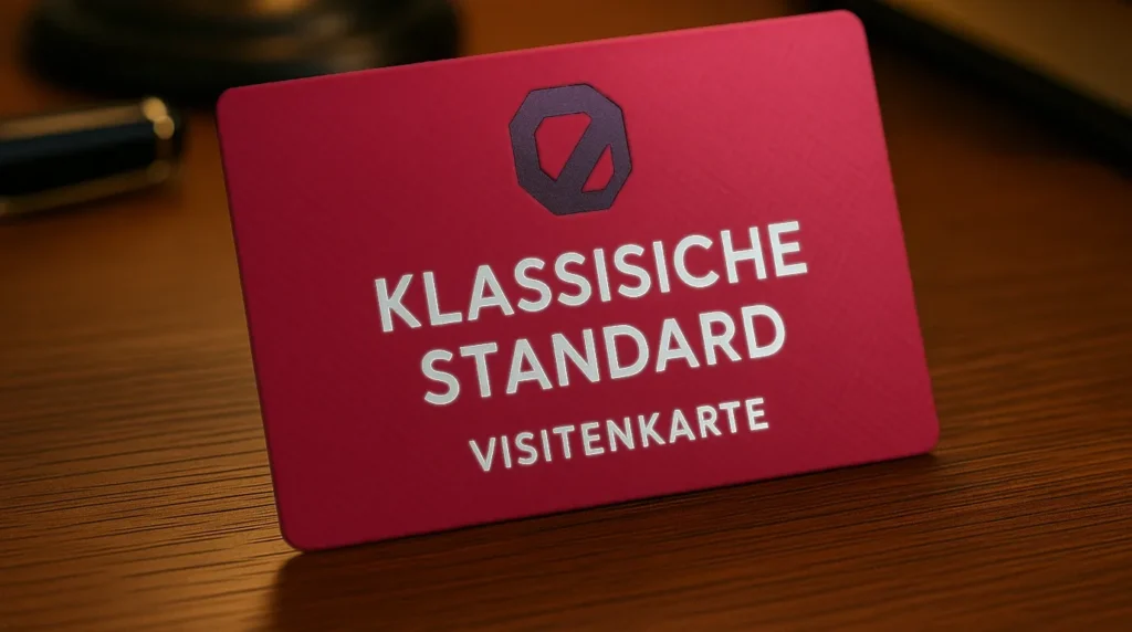 Klasissche Standard Visitenkarten Vorschau