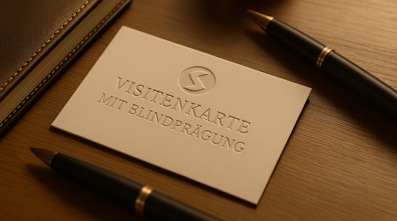 Blindgepraegte Visitenkarten – hochwertig & edel bedruckt